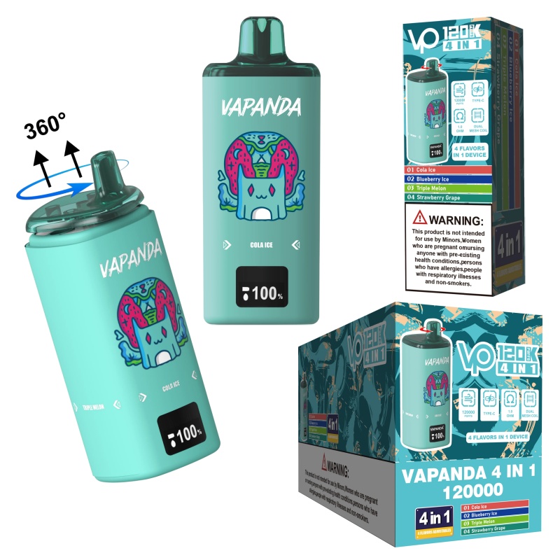 Vapanda 120K Puffs 4in1 Einweg-E-Zigaretten