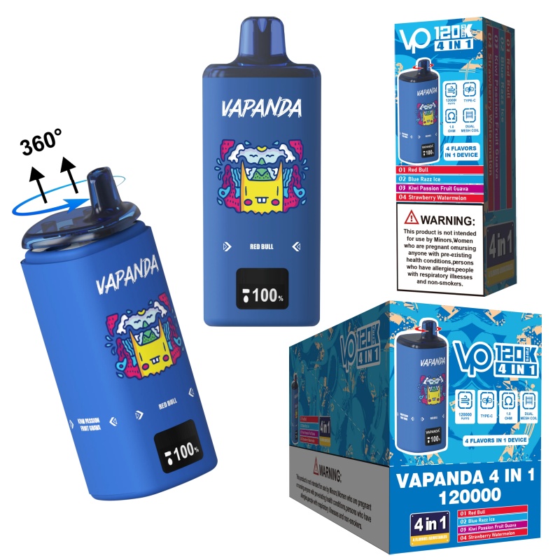 Vapanda 120K Puffs 4in1 Einweg-E-Zigaretten