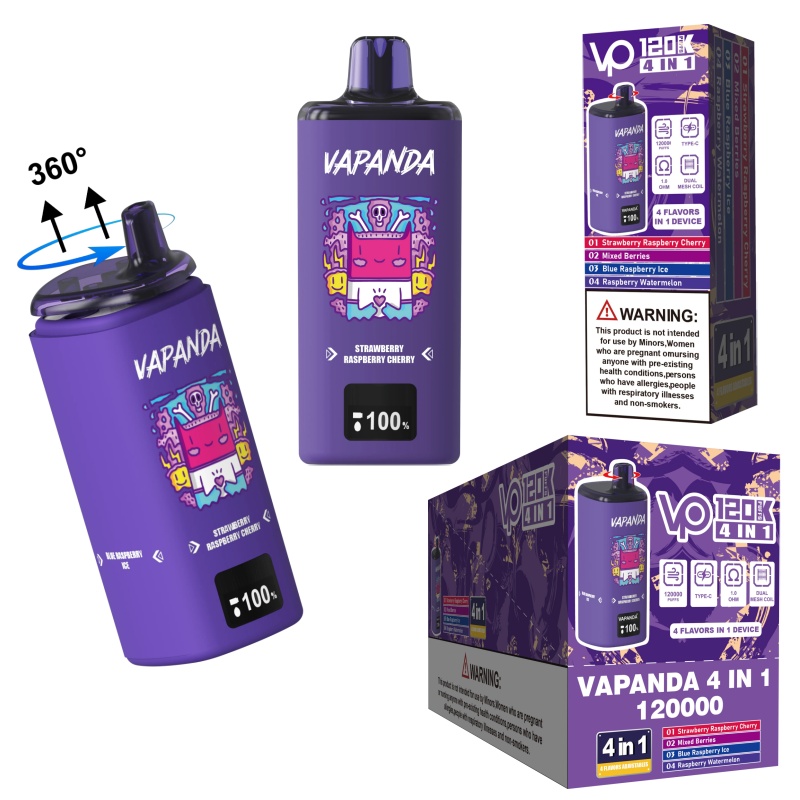Vapanda 120K Puffs 4in1 Einweg-E-Zigaretten